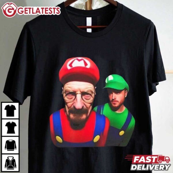 Walter Mario and Jesse Luigi Breaking Bad T Shirt (4)