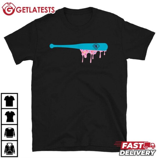 The Bat Rack Baseball Bat with Sprinkles Drip T Shirt (1)