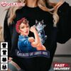 Childless Cat Ladies Vote Rosie The Riveter T Shirt (2)