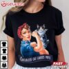 Childless Cat Ladies Vote Rosie The Riveter T Shirt (3)