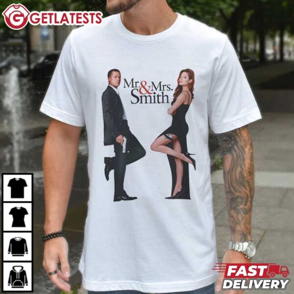 Mr & Mrs Smith Unisex Movie T Shirt (3)