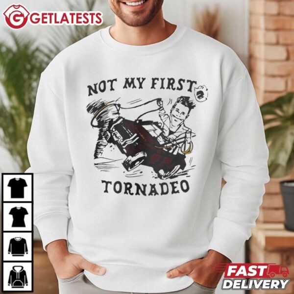 Not My First Tornadeo Glen Powell Twisters T Shirt (4)