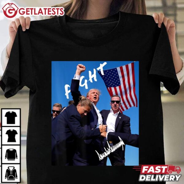 Trump Fight for American Signature Edition T Shirt (1)