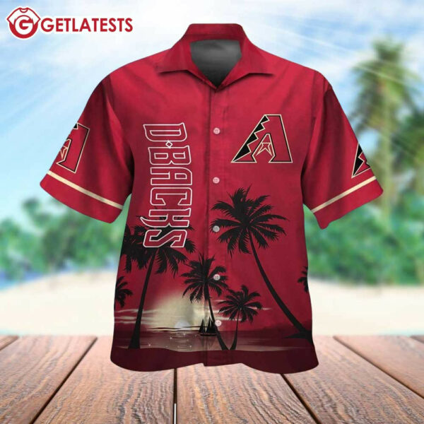 Arizona Diamondbacks Sunset Serape Hawaiian Shirt