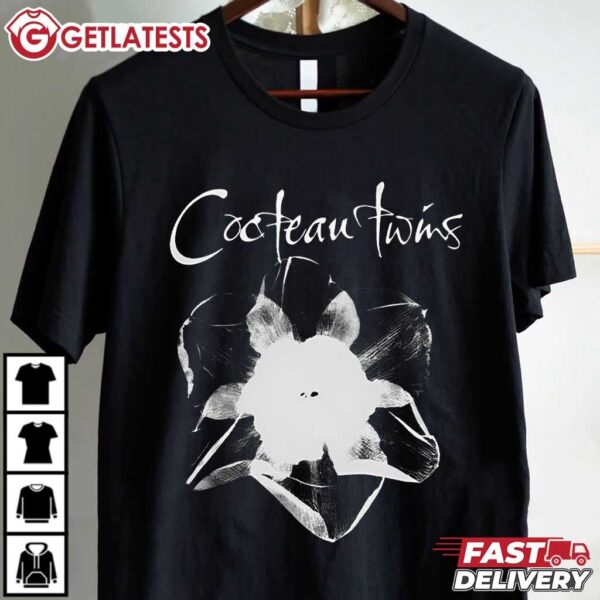 Cocteau Twins Floral Retro Rock Band T Shirt (1)