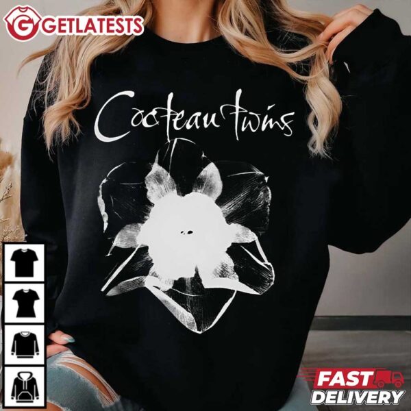 Cocteau Twins Floral Retro Rock Band T Shirt (4)