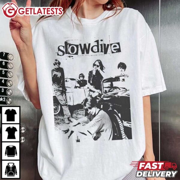 Slowdive Rock Band Retro T Shirt (2)