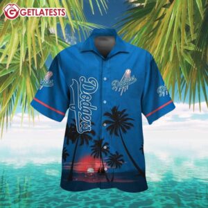 Dodgers Island Breeze Sunset Hawaiian Shirt