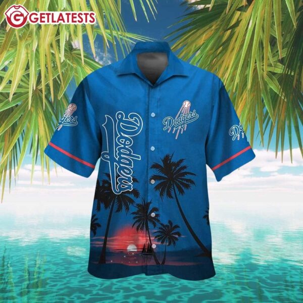 Dodgers Island Breeze Sunset Hawaiian Shirt