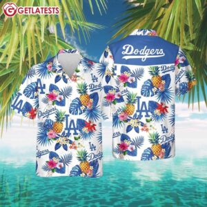 Los Angeles Dodgers Beachside Fruit Fiesta Hawaiian Shirt