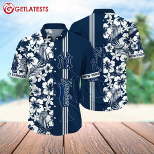 New York Yankees MLB Floral Pattern Summer Hawaiian Shirt