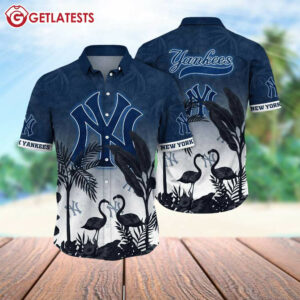 New York Yankees MLB Flamingo Palm Beach Summer Hawaiian Shirt