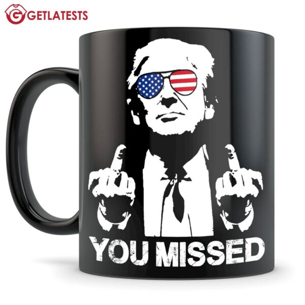 Donald Trump Middle Finger You Missed Mug (1)