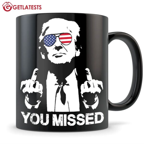 Donald Trump Middle Finger You Missed Mug (2)