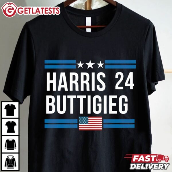 Kamala Harris and Pete Buttigieg 2024 Campaign T Shirt (1)