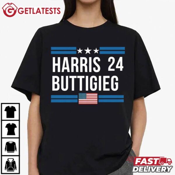 Kamala Harris and Pete Buttigieg 2024 Campaign T Shirt (3)