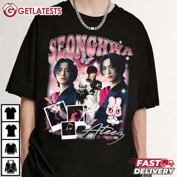 Seonghwa Ateez KPOP Graphic T Shirt (2)