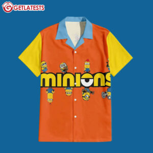 Minions Cute Color Block Summer Hawaiian Shirt (1)