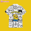 Minions Despicable Me 4 Banana Doodle Pattern