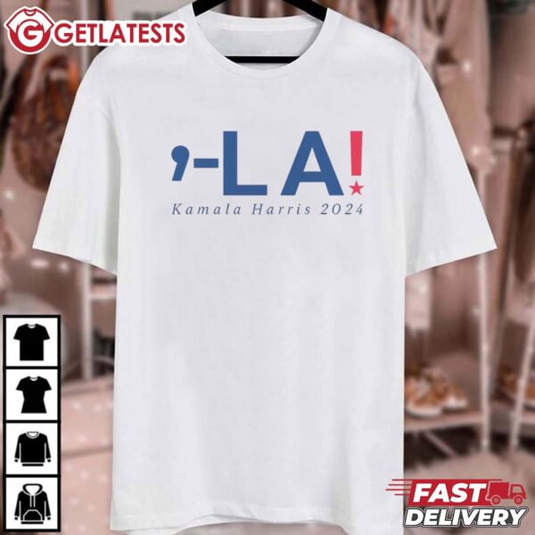 Comma La Support Kamala Harris 2024 T Shirt (4)