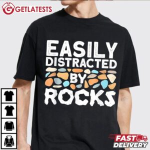 Easily Distracted By Rock Vintage T Shirt (2)