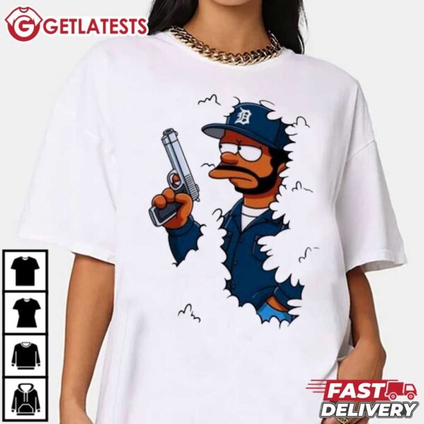 Homer Hedge Detroit Doughboy the Simpsons T Shirt (3)