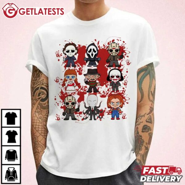 Halloween Horror Characters Horror Movie T Shirt (1)