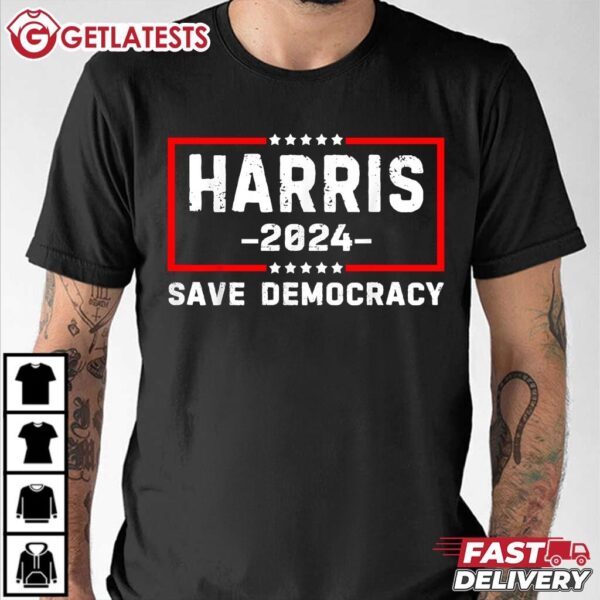 Harris 2024 US Flag Democratic President T Shirt (2)