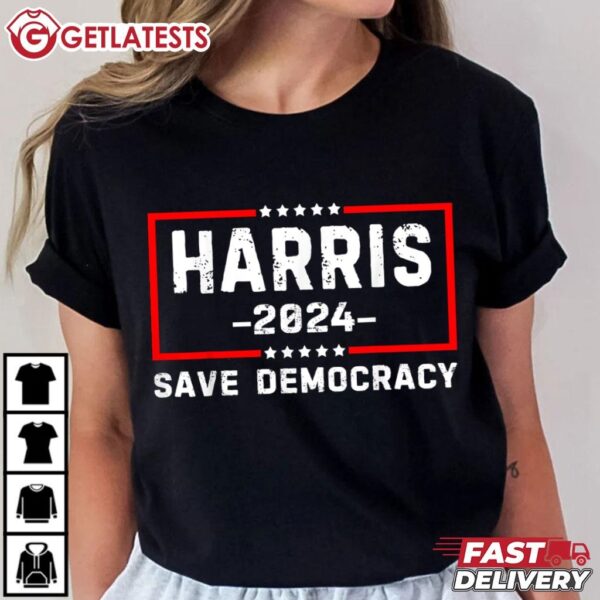 Harris 2024 US Flag Democratic President T Shirt (3)