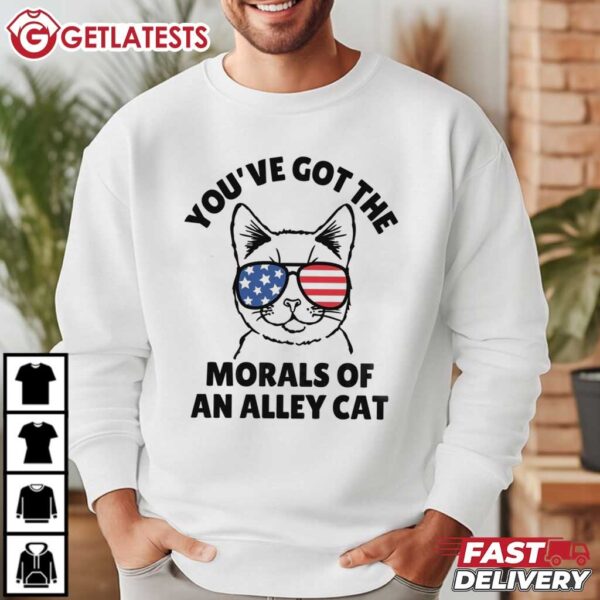 Morals of an Alley Cat Funny Election Debate T Shirt (2)