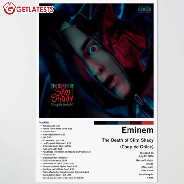 Eminem The Death Of Slim Shady Album Poster (2)