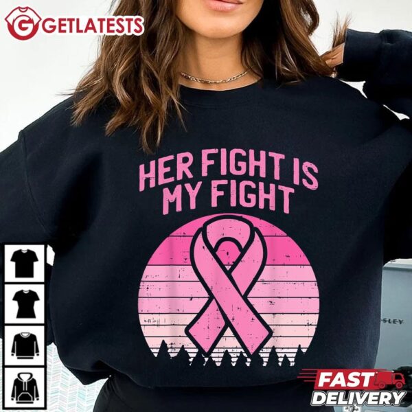 Her Fight Is My Fight Breast Cancer Awareness Husband T Shirt (1)