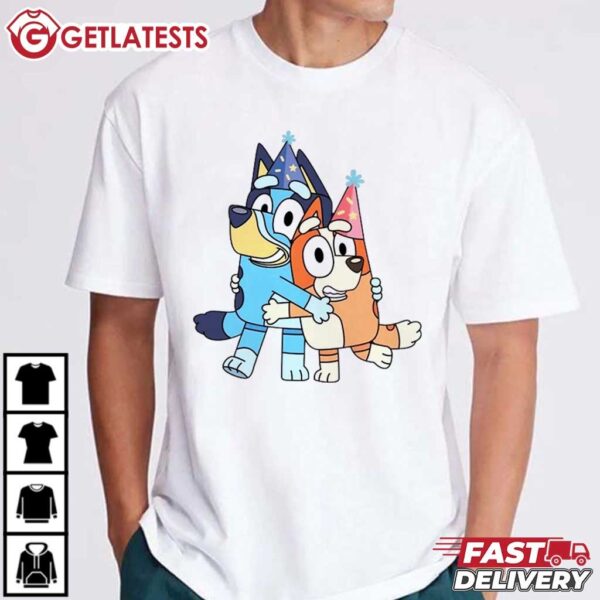 Bluey Birthday Party Gift For Kids T Shirt (3)