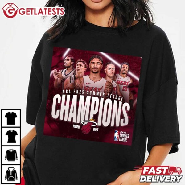 Miami Heat 2025 Summer League Champions NBA T Shirt (2)