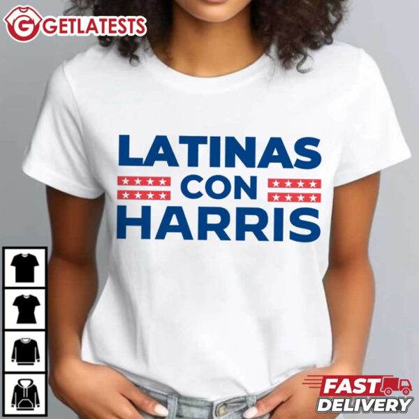 Latinas Con Harris Kamala Harris President USA T Shirt (1)