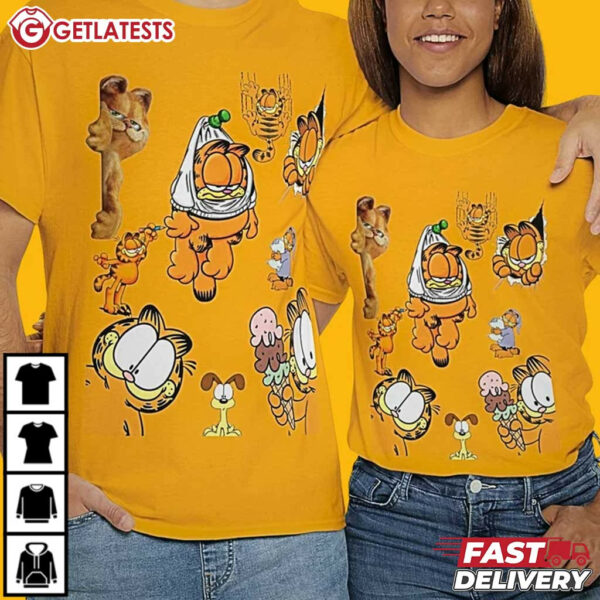 Garfield Cat Odie Dog Mood T Shirt