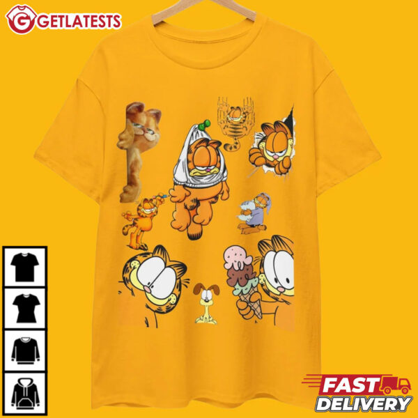 Garfield Cat Odie Dog Mood T Shirt