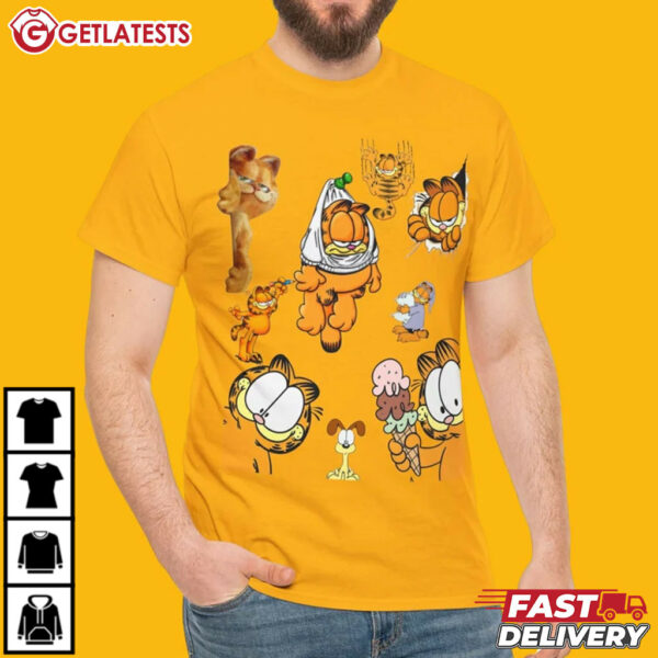 Garfield Cat Odie Dog Mood T Shirt