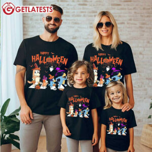 Bluey Happy Halloween Family T Shirt