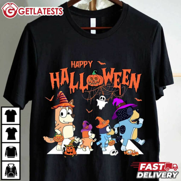 Bluey Happy Halloween Family T Shirt