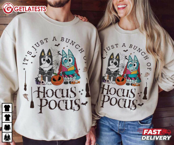 Bluey It's Just A Bunch Of Hocus Pocus Halloween T Shirt (1)