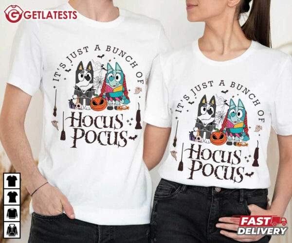 Bluey It's Just A Bunch Of Hocus Pocus Halloween T Shirt (2)