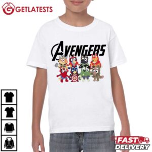 Bluey Avengers T Shirt (3)