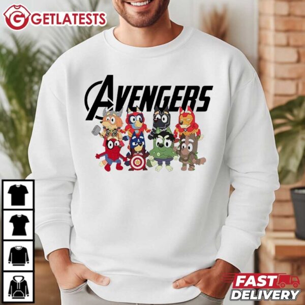 Bluey Avengers T Shirt (4)