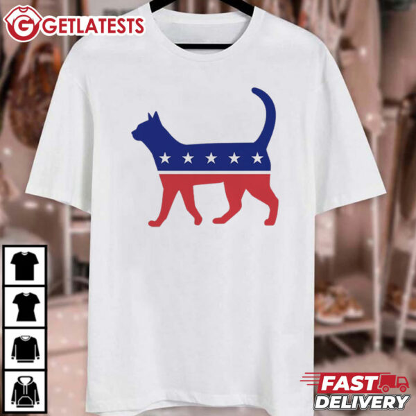 Cat Ladies for Kamala Political Party T Shirt (4)