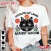 Childless Cat Ladies Against Fascism Kamala T Shirt (2)