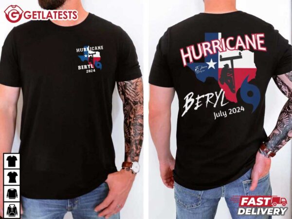 Hurricane Beryl Texas Hurricane 2024 T Shirt (1)