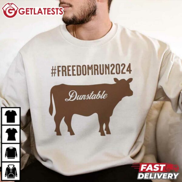 Dunstable Cow Freedom Run 2024 Farm Life T Shirt (3)