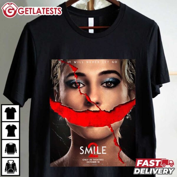 Smile 2 It Will Never Let Go Horror Movie T Shirt (1)