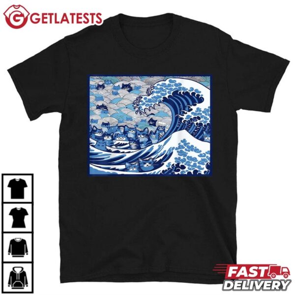 Blue Cats Wave For Kamala Funny T Shirt (3)